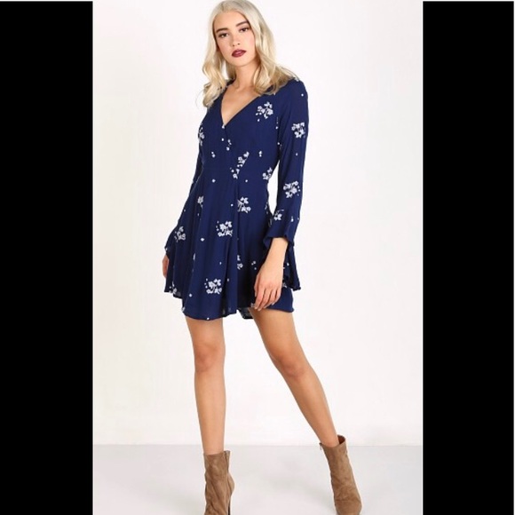 Free People Dresses & Skirts - Free People • Jasmine Embroidered Bell Sleeve